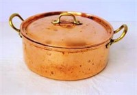 Copper & Brass Lidded Pot