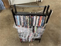 DVD RACK WITH DVD'S
