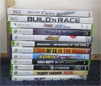 10-- XBOX 360 & 2-- Wii VIDEO GAME DISCS