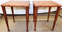 (2) Wooden Nesting Side Tables
