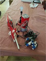 Coke Revolving Lamp, Lights and Umbrella