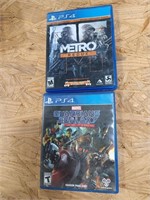 Games PS4- Metro Redux, Guardian of the Galaxy