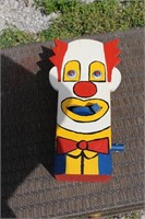 Wood Clown Bank