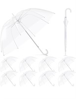 Eight pack of clear umbrellas for weddings