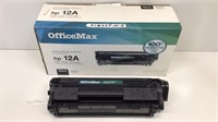 OfficeMax 12A Laser Toner Cartridge for HP, Black