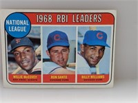 1969 Topps NL RBI Ldrs #4 McCovey/Santo/Williams