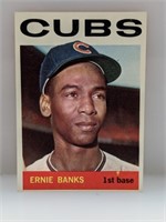 1964 Topps #55 Ernie Banks Cubs Hof No Creases