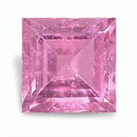 Genuine 0.37ct Square Pink Topaz