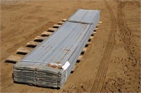 (38) Tin Sheeting, Approx 12Ft X 2Ft 1 1/2"