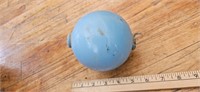Robin Egg Blue Lightning Rod Glass Ball