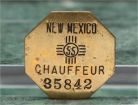 1955 New Mexico Chauffeur Badge