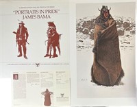 James Bama "Blackfeet War Robe" 1992 LE Litho