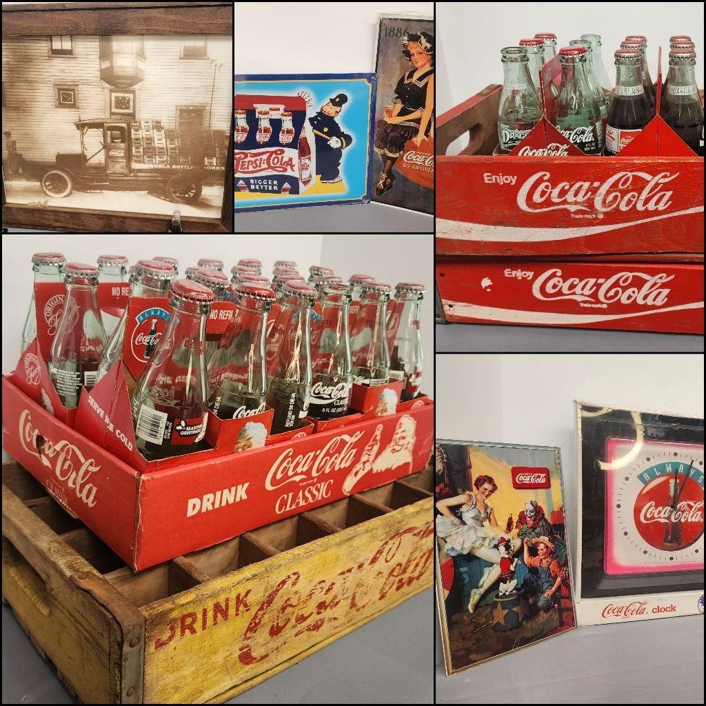 Absolute Auction Coca-Cola, Fenton, Lenox, Furniture, Toys