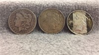 1883 Morgan & 2- 1922 Peace Dollars