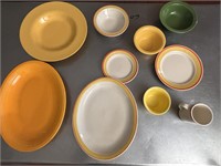 (250) Food Serving Dish Set - Bright Colors