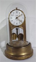 (A) Tiffany Never Wind Dome Clock (10" Tall)