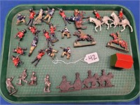 Lot of Assorted Leaded Military Figurines