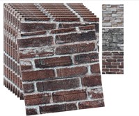 20PC 3D Wall Panels Peel&Stick 3D Brick Wallpaper