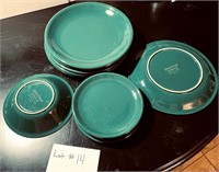 Spectrum Stoneware Green Dinnerware Japan (16 Pics