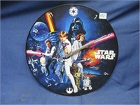 Star wars wall clock .