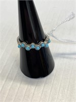 Ring SIze 7 w/turquoise .925