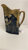early royal Daulton beer pitcher dated 1906 8 5/8