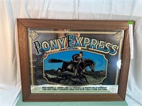 *PONY EXPRESS FRAMED MIRROR 25.5"X19.5"