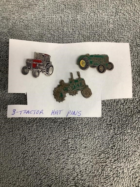 3 Tractor Hat Pins
