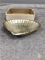 Silver Plated Cockle Shell Ashtray