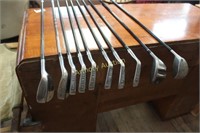 LOT - WOODS AND IRONS - WEDGES - HOGAN - ETC.