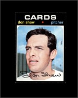 1971 Topps High #654 Don Shaw SP EX-MT to NRMT+