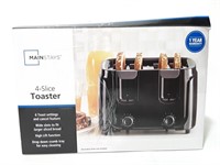 New 4-Slice Toaster. Opened box and tested to