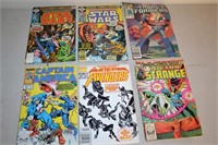 Six Marvel Comic Books