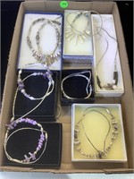 Assortment of Southwest style fashion necklaces