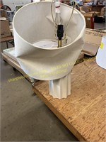 threshold cream table lamp (bent)