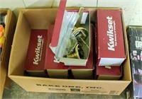 BOX OF KWIK SET DOOR KNOBS / HANDLES