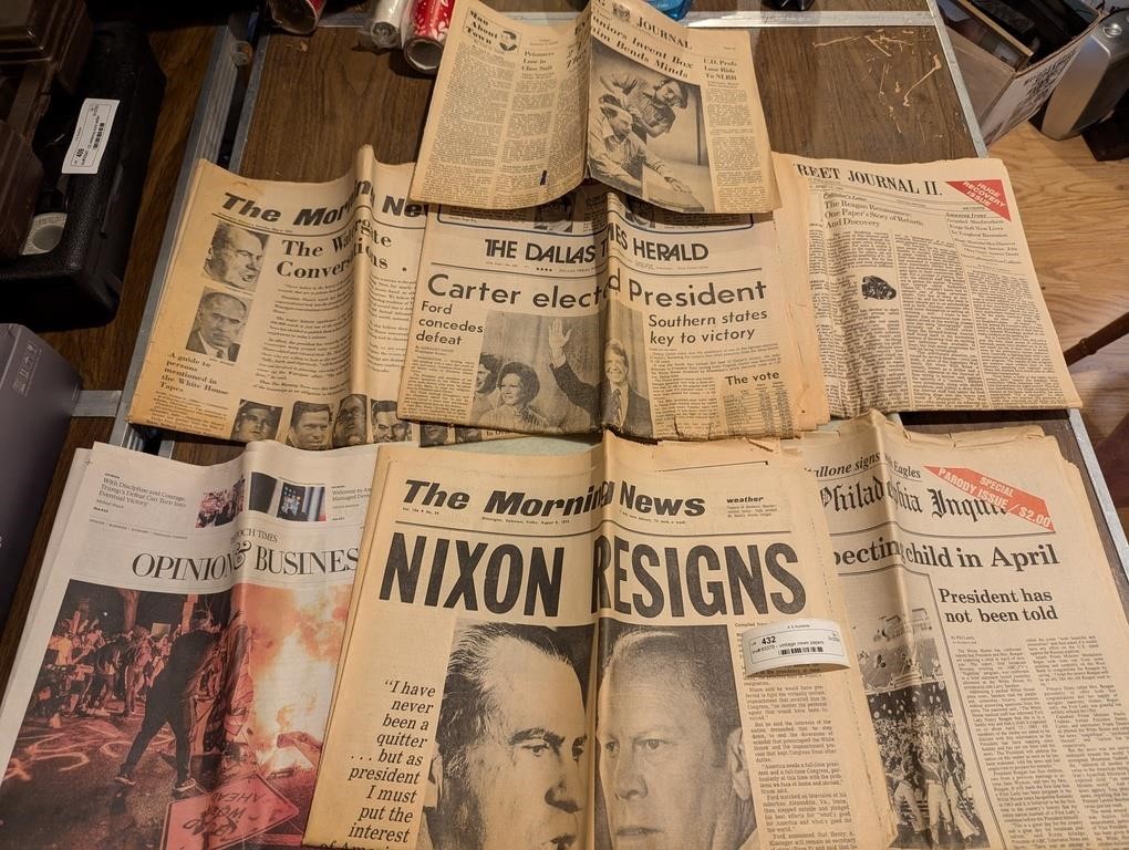 vintage news papers