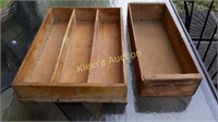 vtg wooden boxes v cooper & cash register box? lot