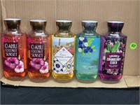 5 BATH & BODY WORKS SHOWER GELS