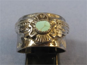 S.S. Tested Vtg N/A Turq. Ring