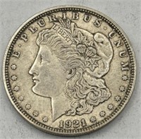 (JJ) 1921 d Silver Morgan Coin