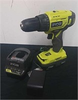 Ryobi 18 volt drill with battery and charger
