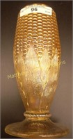 Northwood pastel marigold Corn vase w/ stalk base