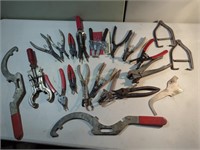 Mechanics tool lot snap ring pliers & more