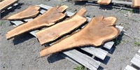 (4) Pcs Of Black Walnut 1.5"  Live Edge