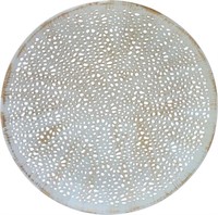 De Kulture Handmade Decorative Plate White Gold 9"