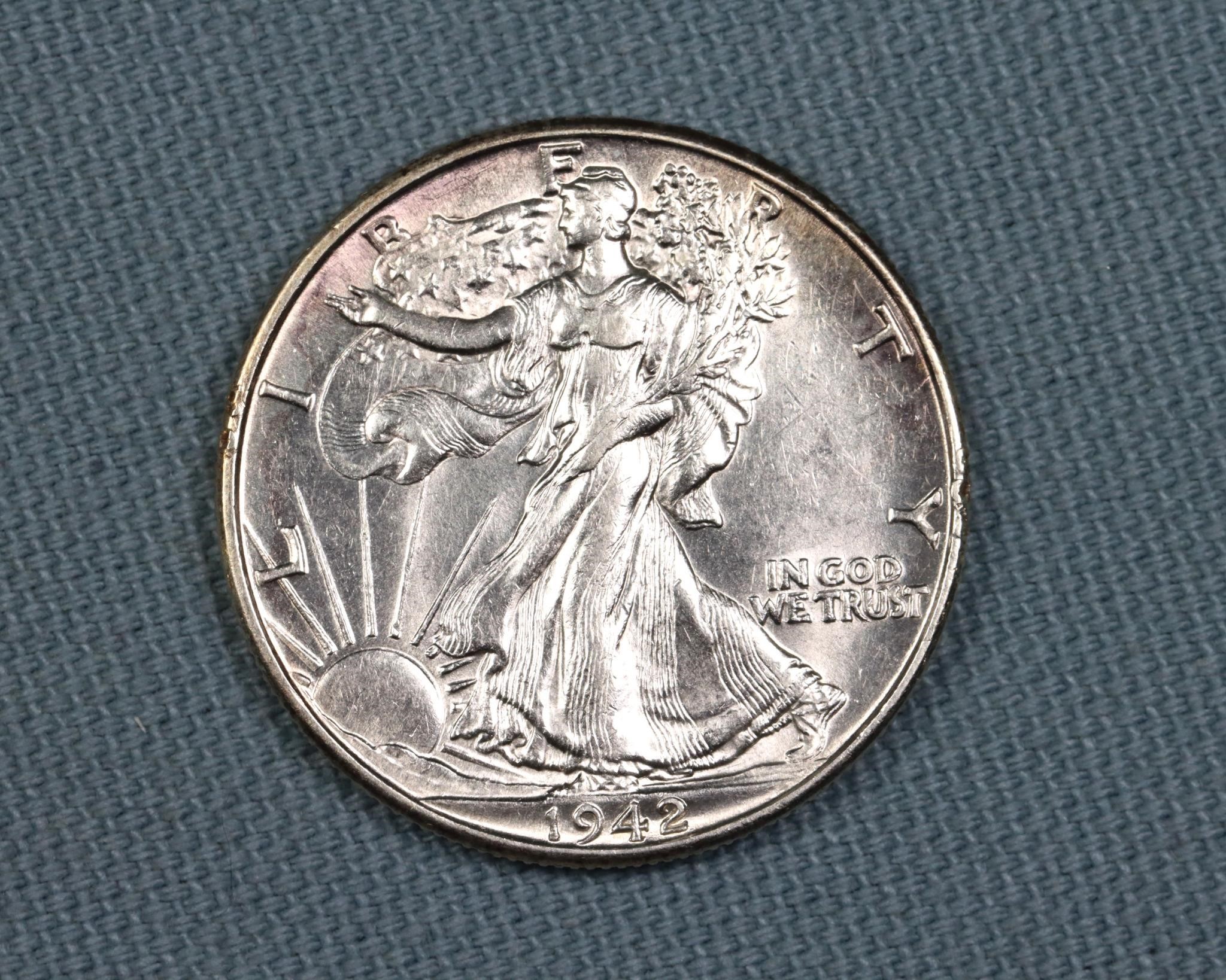 1942 Walking Liberty Half Dollar