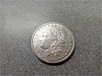 1892 O Morgan silver dollar coin
