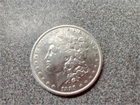 1889 Morgan silver dollar coin