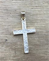 14K Gold & Diamond Cross